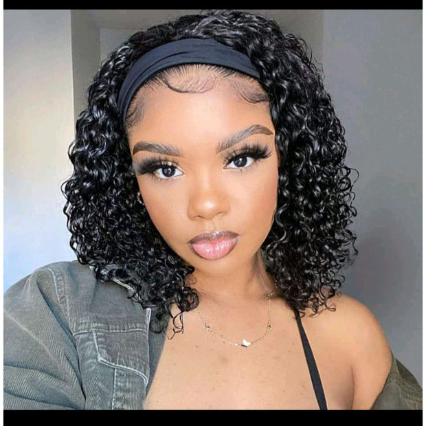 100% human hair band wig
