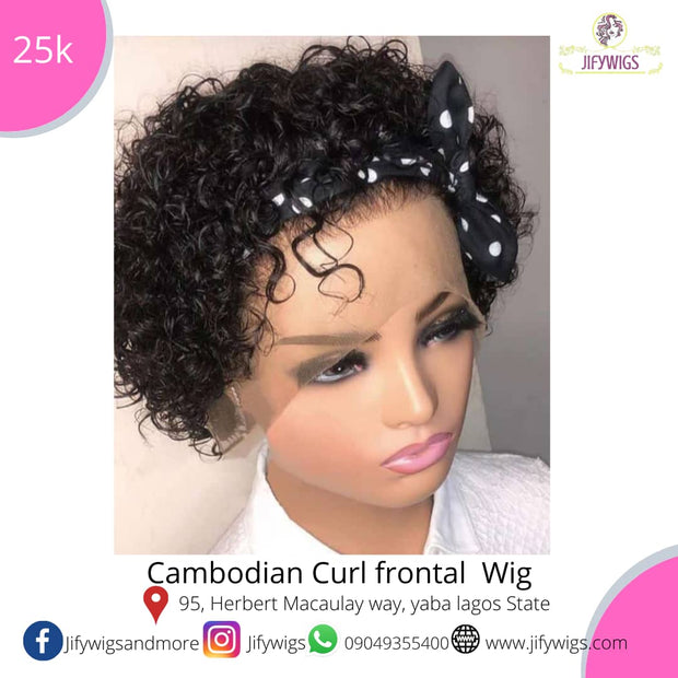 Cambodian Curl Frontal Wig